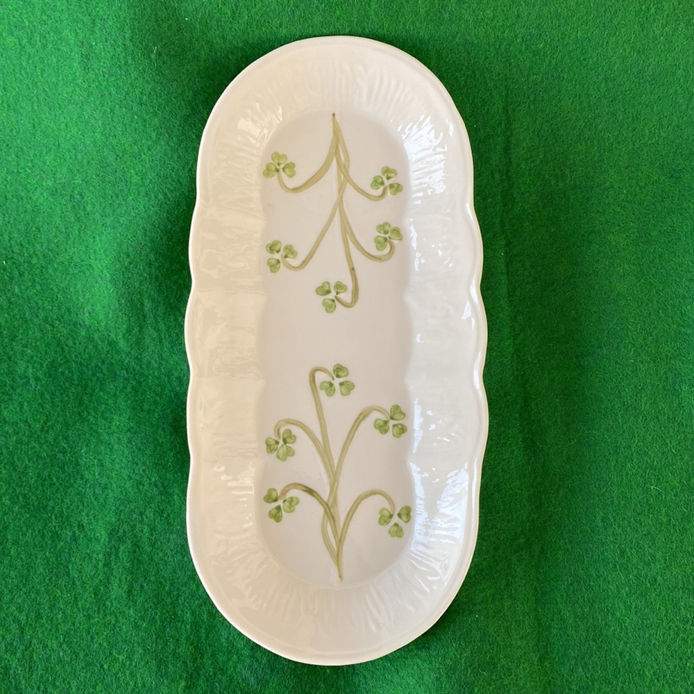 Donegal Belleek Ceramic Hors D’oeuvres Dish/Tray Vintage